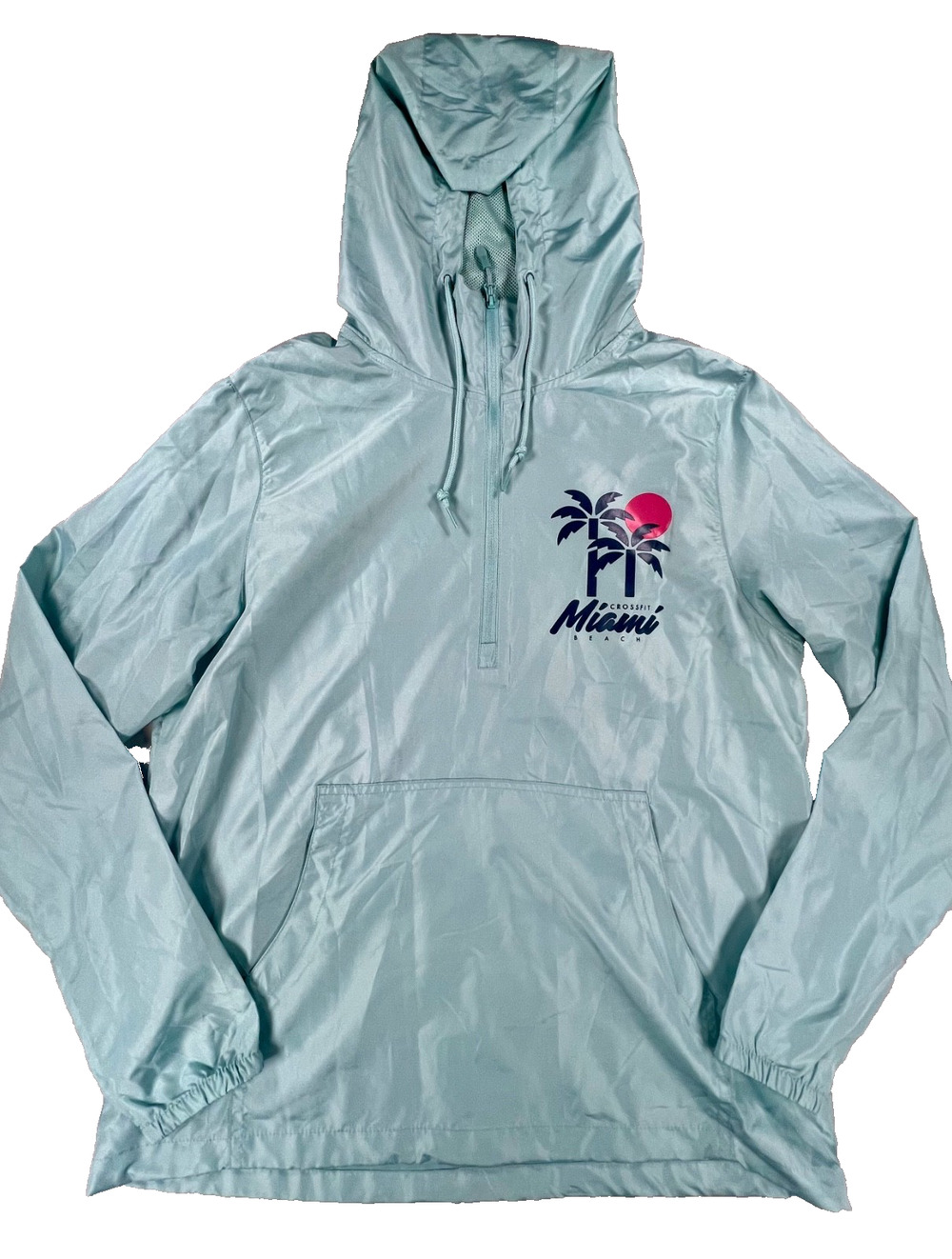 Crossfit Miami Beach Half Zip Windbreaker Jacket (Unisex - Small)